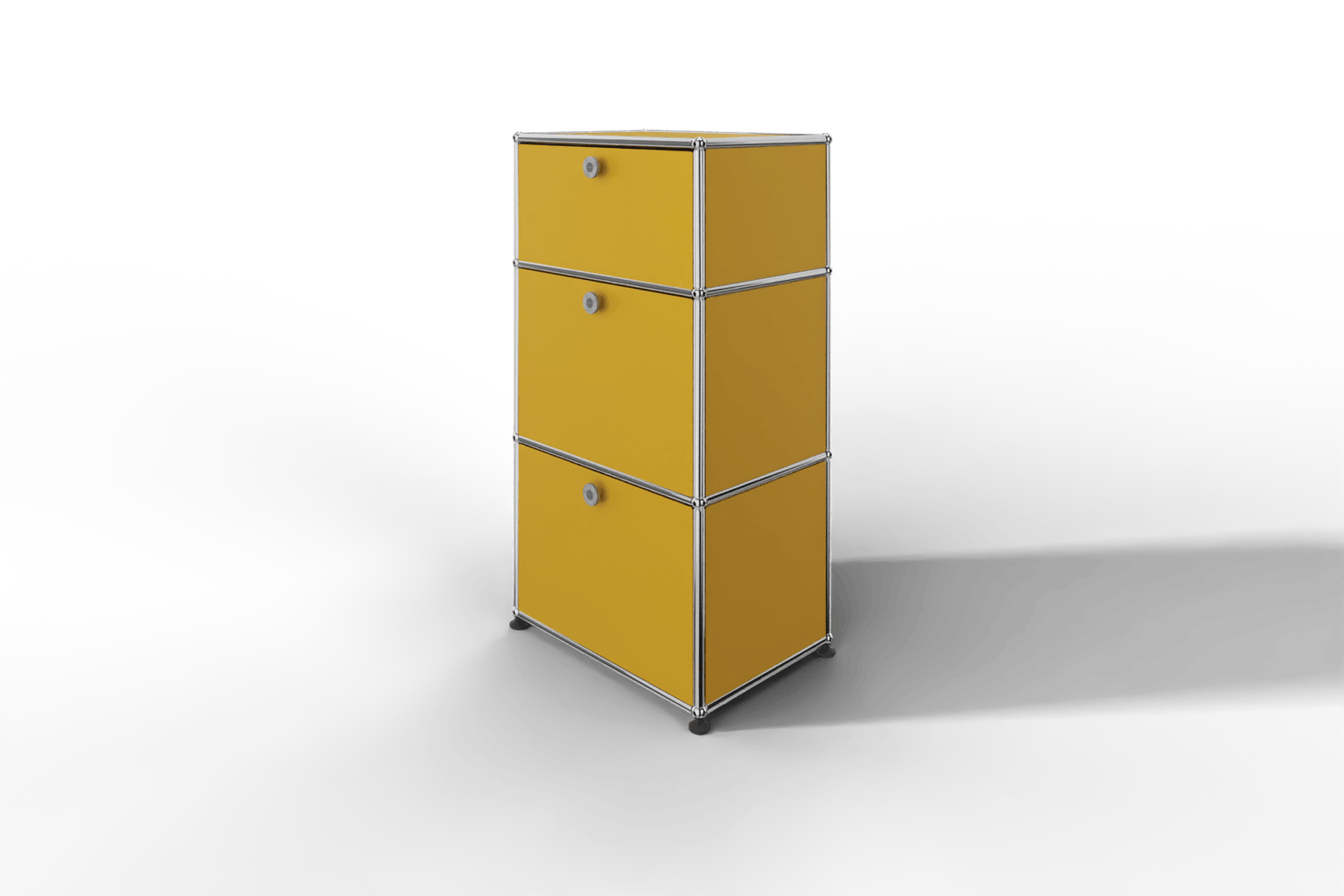 USM Haller schmales Highboard mit 3 Klapptüren. Produktbild