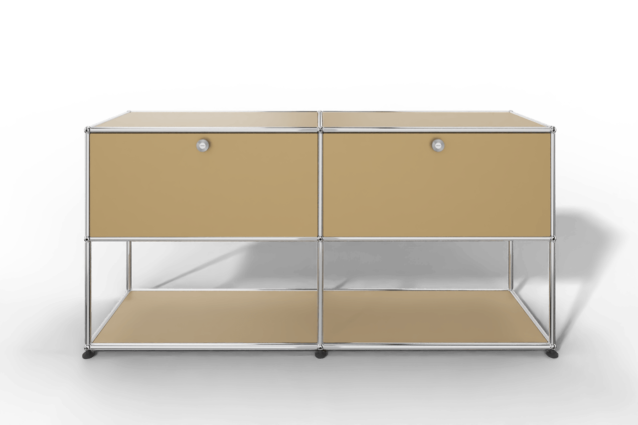 USM Haller Sideboard, 2 Klapptüren, untere Ebene offen Produktbild