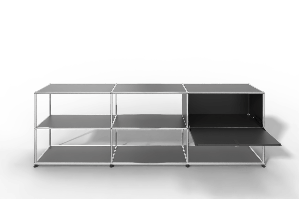 USM Haller Sideboard offen mit einer Klapptüre Produktbild