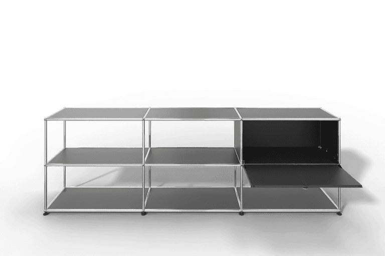 USM Haller Sideboard offen mit einer Klapptüre Produktbild