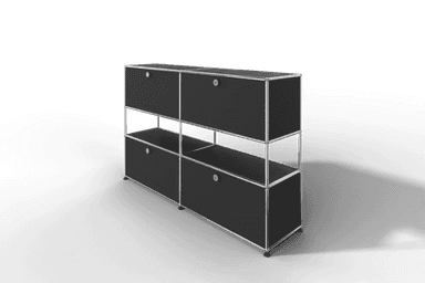 USM Haller Highboard mit 4 Klapptüren und offener Ebene Produktbild