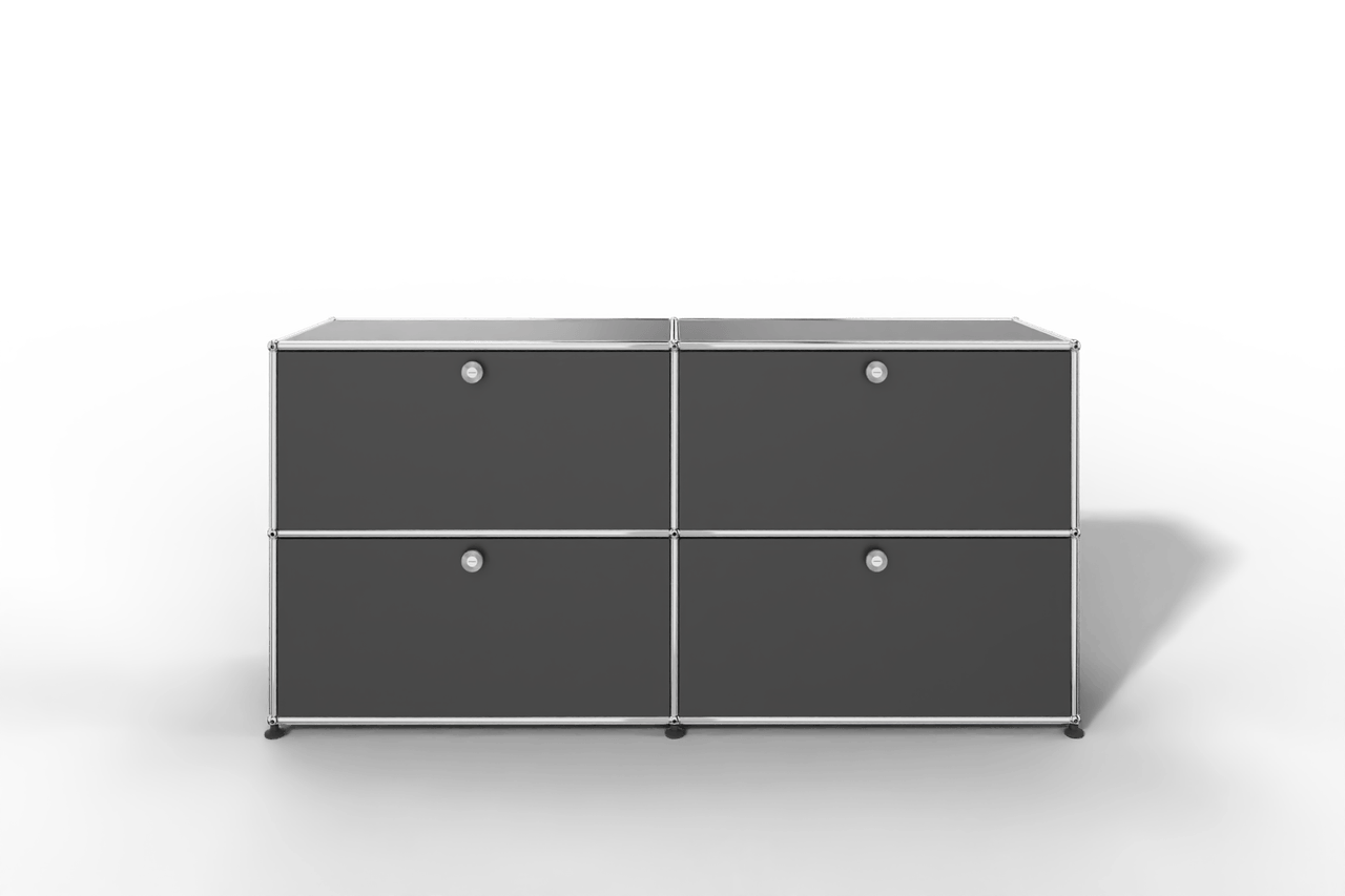 Farbe wählbar - USM Haller Sideboard, mit 4 Klapptüren Produktbild