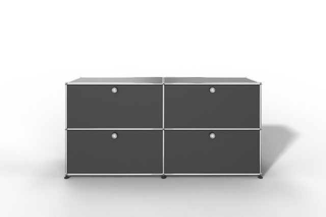Farbe wählbar - USM Haller Sideboard, mit 4 Klapptüren