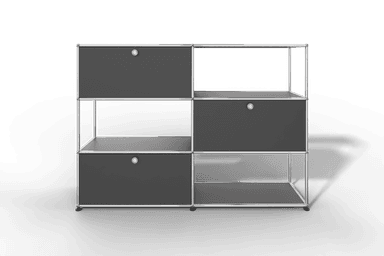 USM Haller Highboard/Raumteiler, 3 offene Elemente, 3 Klapptüren Produktbild