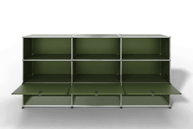 USM Haller Highboard mit 3 Klapptüren und 6 offenen Fächern Produktbild