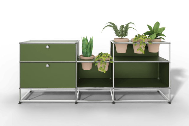 USM Haller Sideboard mit Pflanzeneinlage