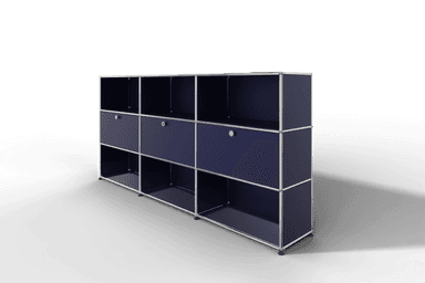 USM Haller Highboard mit 3 Klapptüren und 6 offenen Fächern Produktbild