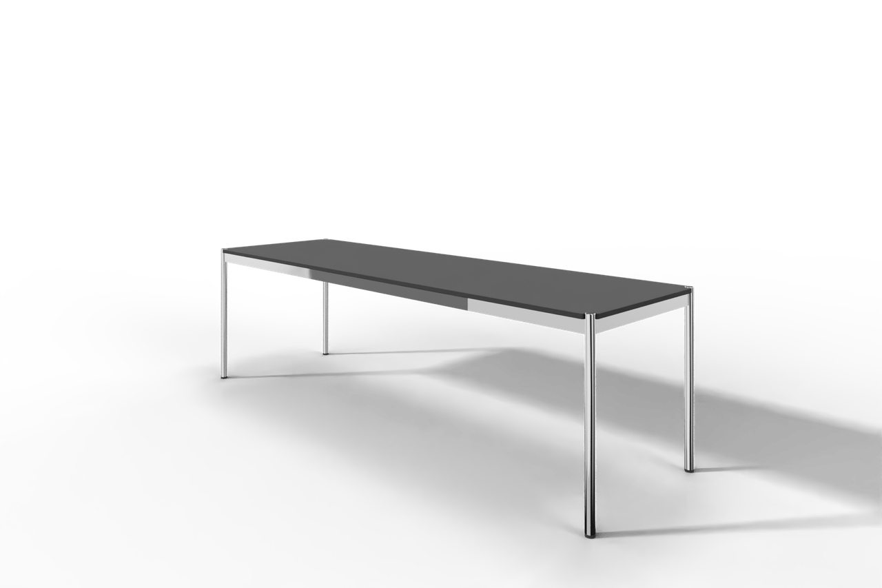 USM Haller Tisch, Tiefe 750 mm, in Fenix, aus 3 Farben wählbar, Tischlänge wählbar Produktbild