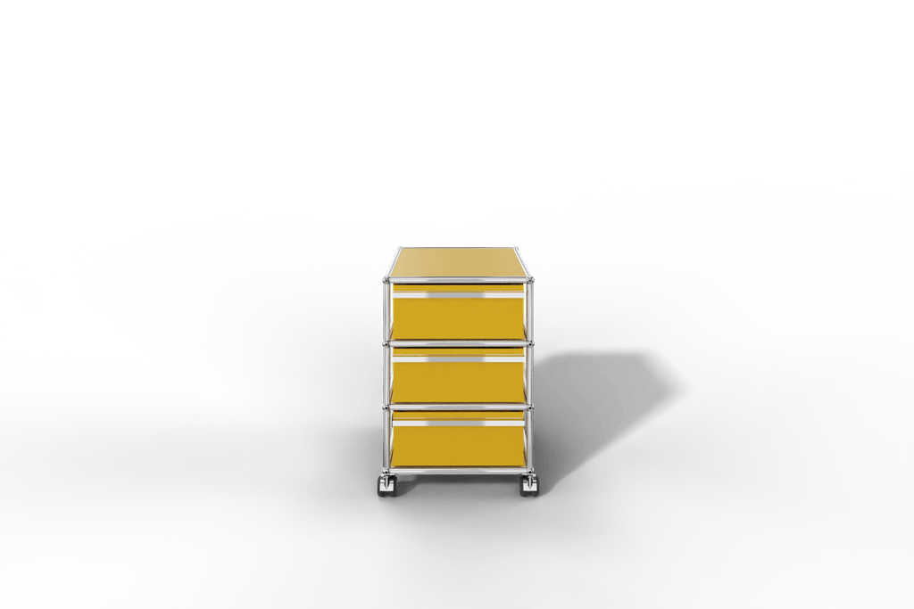 USM Haller Rollcontainer mit 3 Schüben. Wahlweise abschließbar und in 14 Farben konfigurierbar Produktbild