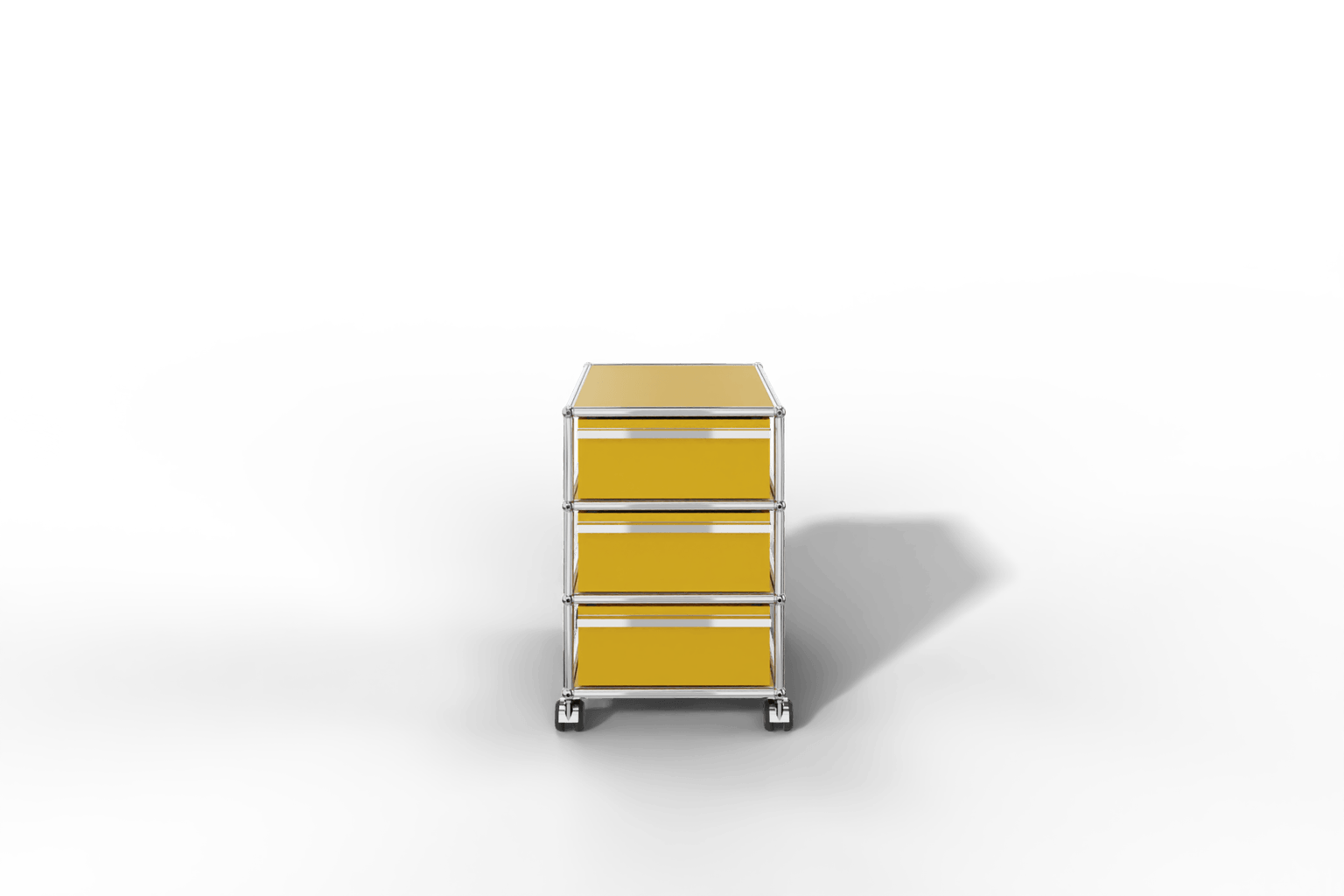 USM Haller Rollcontainer mit 3 Schüben. Wahlweise abschließbar und in 14 Farben konfigurierbar Produktbild