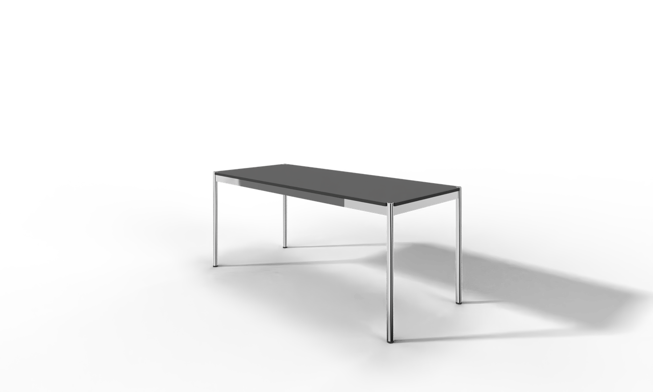 USM Haller Tisch, Tiefe 750 mm, in Fenix, aus 3 Farben wählbar, Tischlänge wählbar Produktbild