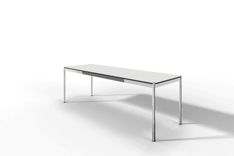 USM Haller Tisch, Tiefe 750 mm, in Fenix, aus 3 Farben wählbar, Tischlänge wählbar Produktbild