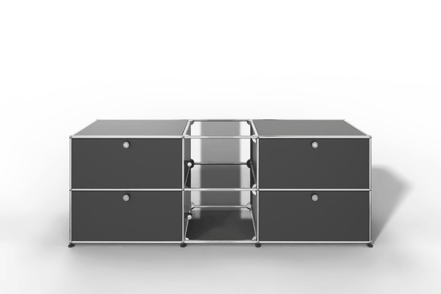 USM Haller Sideboard mit Vitrinen-Element