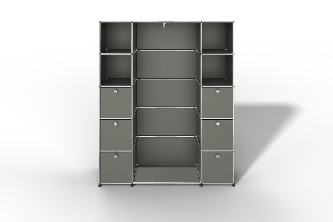 USM Haller Garderobe, 1450 mm breit, mit Klapptüren Produktbild