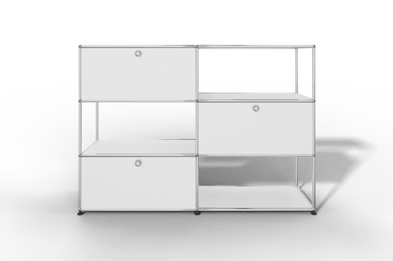 USM Haller Highboard/Raumteiler, 3 offene Elemente, 3 Klapptüren Produktbild