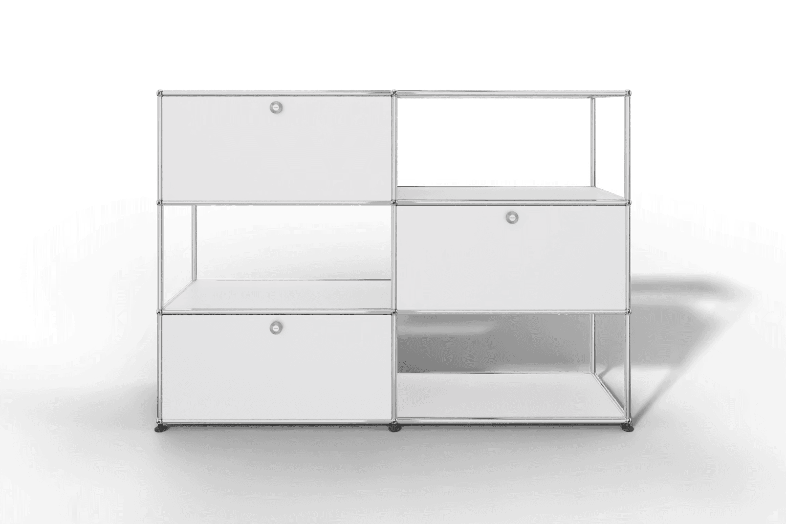 USM Haller Highboard/Raumteiler, 3 offene Elemente, 3 Klapptüren Produktbild