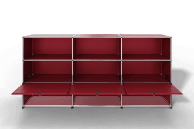 USM Haller Highboard mit 3 Klapptüren und 6 offenen Fächern Produktbild