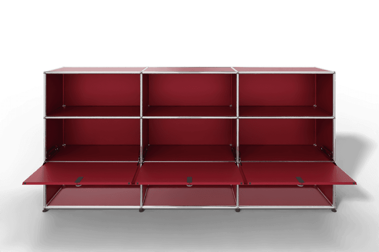 USM Haller Highboard mit 3 Klapptüren und 6 offenen Fächern Produktbild