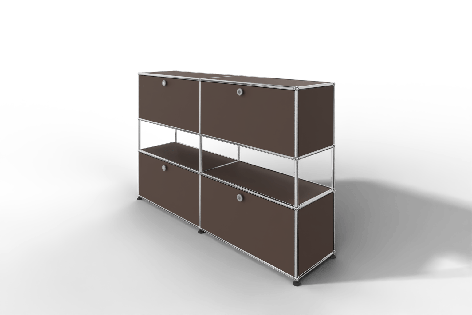 USM Haller Highboard mit 4 Klapptüren und offener Ebene Produktbild