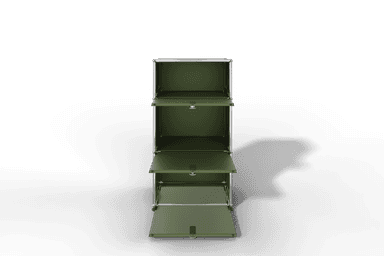 USM Haller schmales Highboard mit 3 Klapptüren. Produktbild