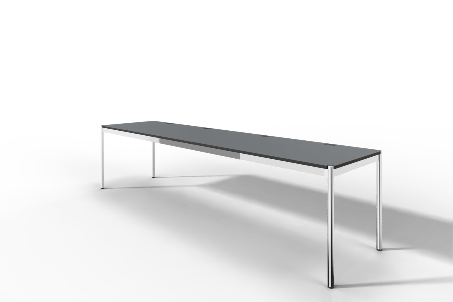 USM Haller Tisch Plus,Tiefe 750 mm, Oberfläche Linoleum Produktbild