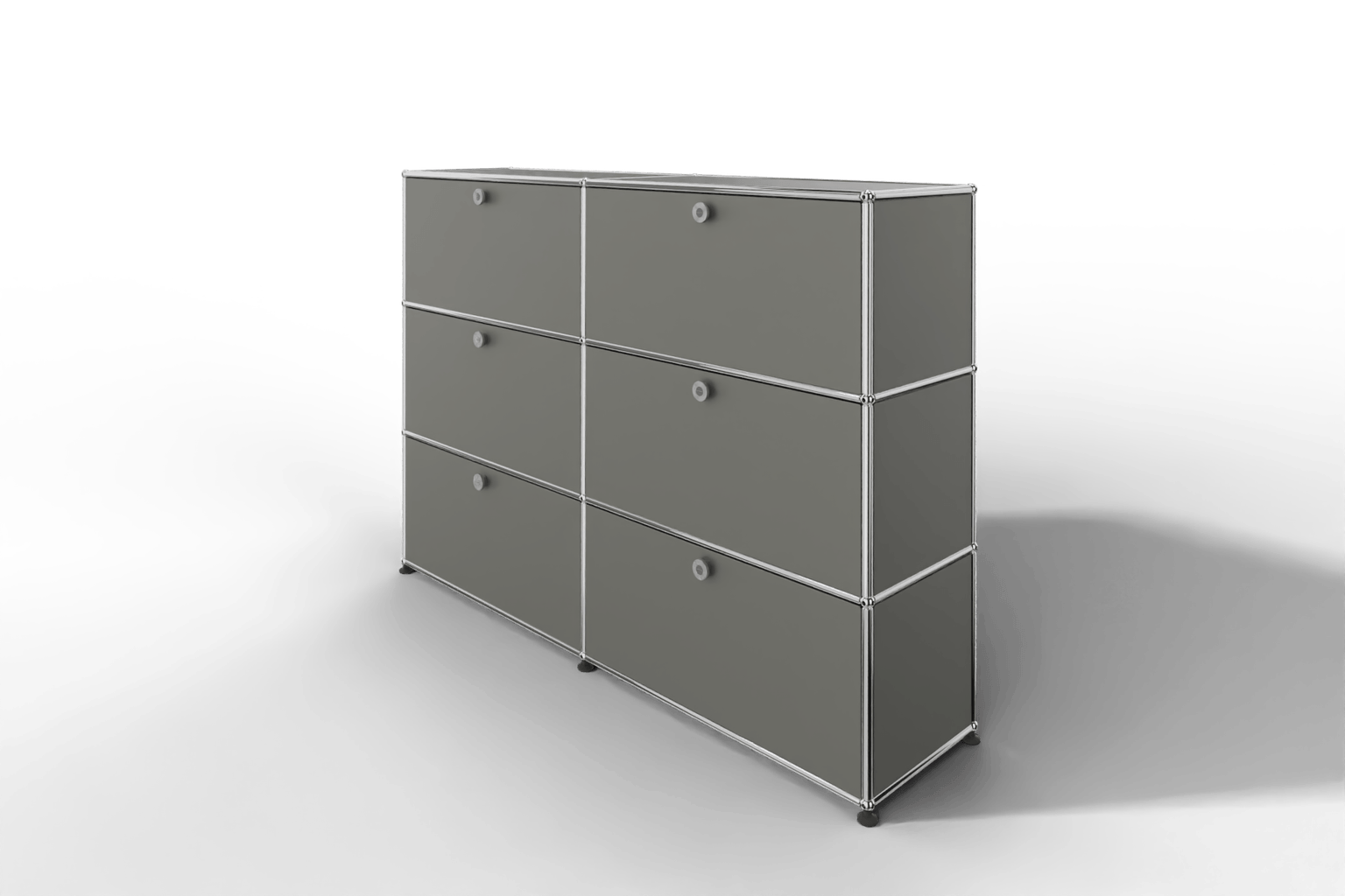 USM Haller Highboard, mit 6 Klapptüren, von Paul Schärer & Fritz Haller Produktbild