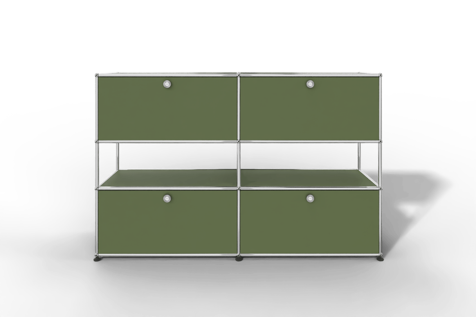 USM Haller Highboard mit 4 Klapptüren und offener Ebene Produktbild