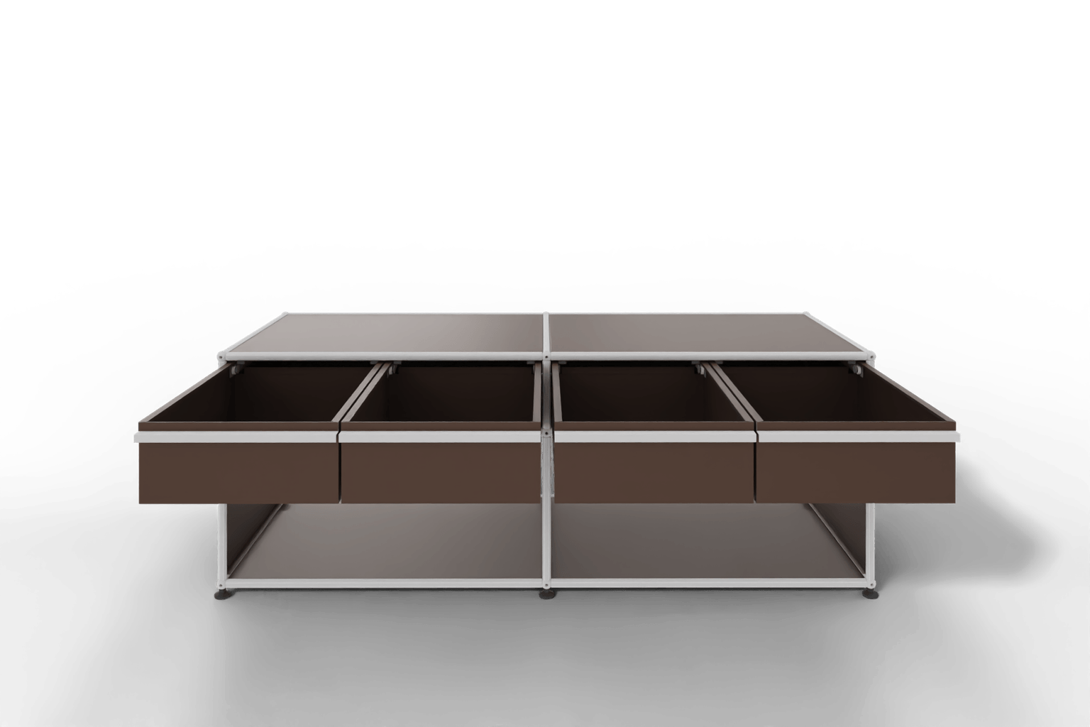 USM Haller Sideboard, mit 4 Schubladen A6 und 2 offenen Fächern. Tiefe 50 cm. Produktbild