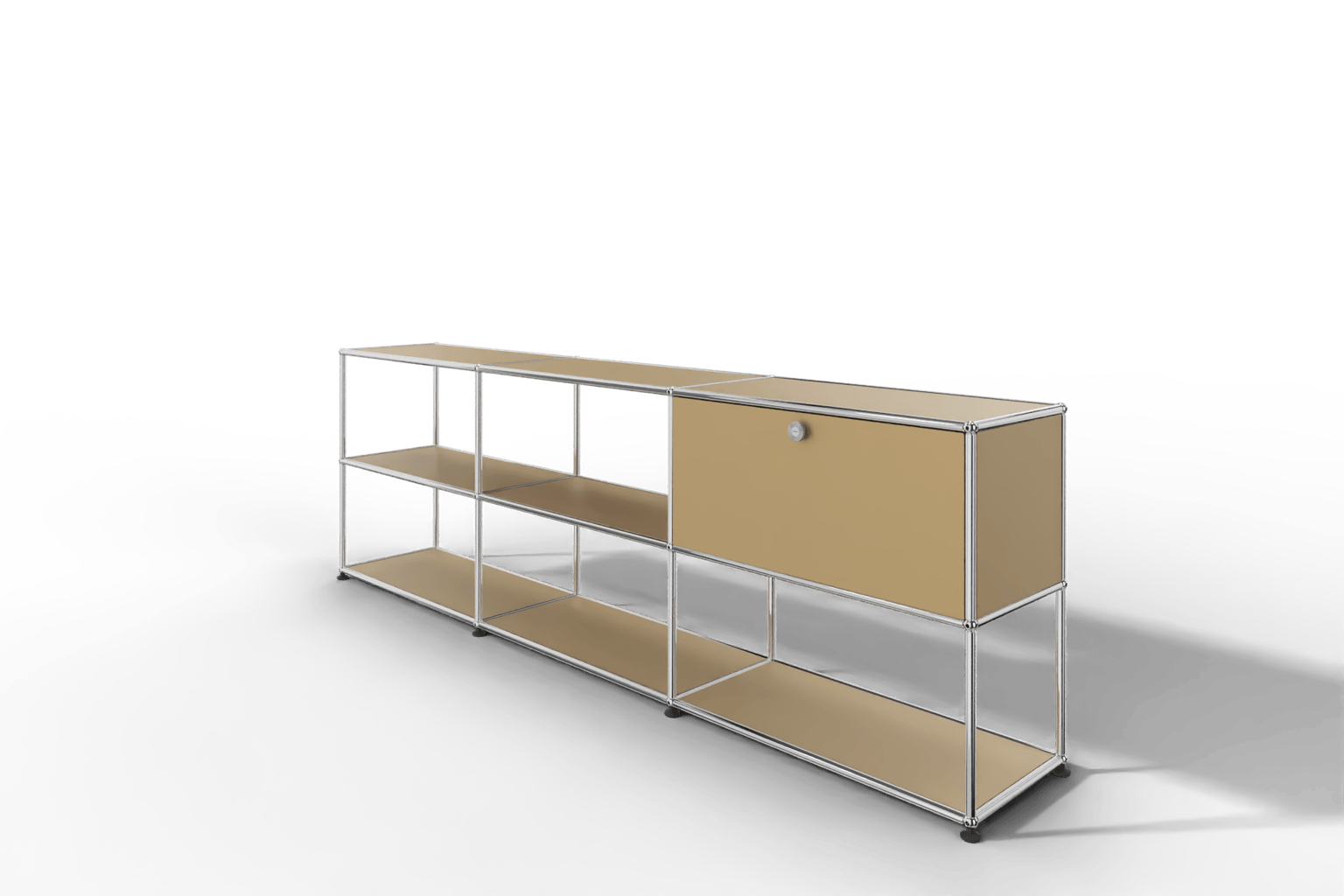USM Haller Sideboard offen mit einer Klapptüre Produktbild