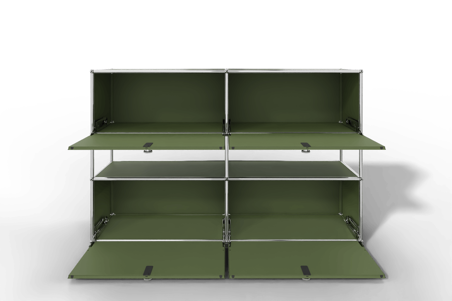 USM Haller Highboard mit 4 Klapptüren und offener Ebene Produktbild