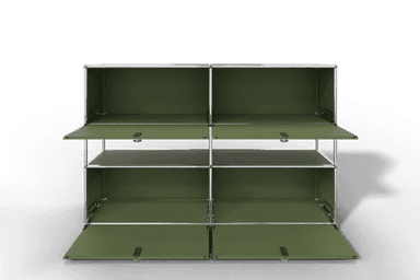 USM Haller Highboard mit 4 Klapptüren und offener Ebene Produktbild