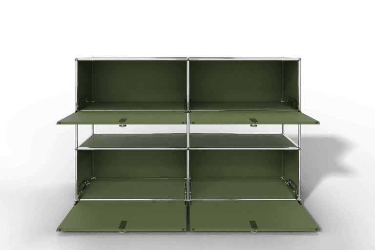 USM Haller Highboard mit 4 Klapptüren und offener Ebene Produktbild