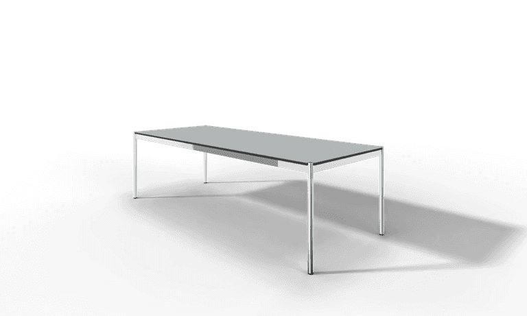 USM Haller Tisch, Tiefe 1000 mm, Linoleum beschichtet, aus 5 Farben wählbar, Tischlänge wählbar Produktbild