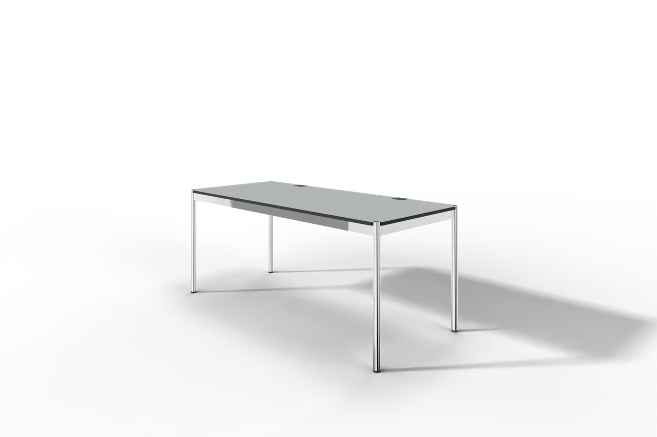 USM Haller Tisch Plus,Tiefe 750 mm, Oberfläche Linoleum Produktbild