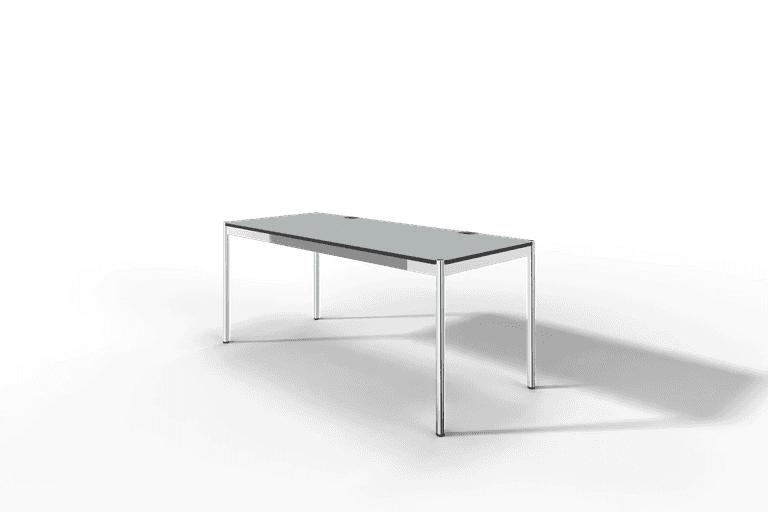 USM Haller Tisch Plus,Tiefe 750 mm, Oberfläche Linoleum Produktbild