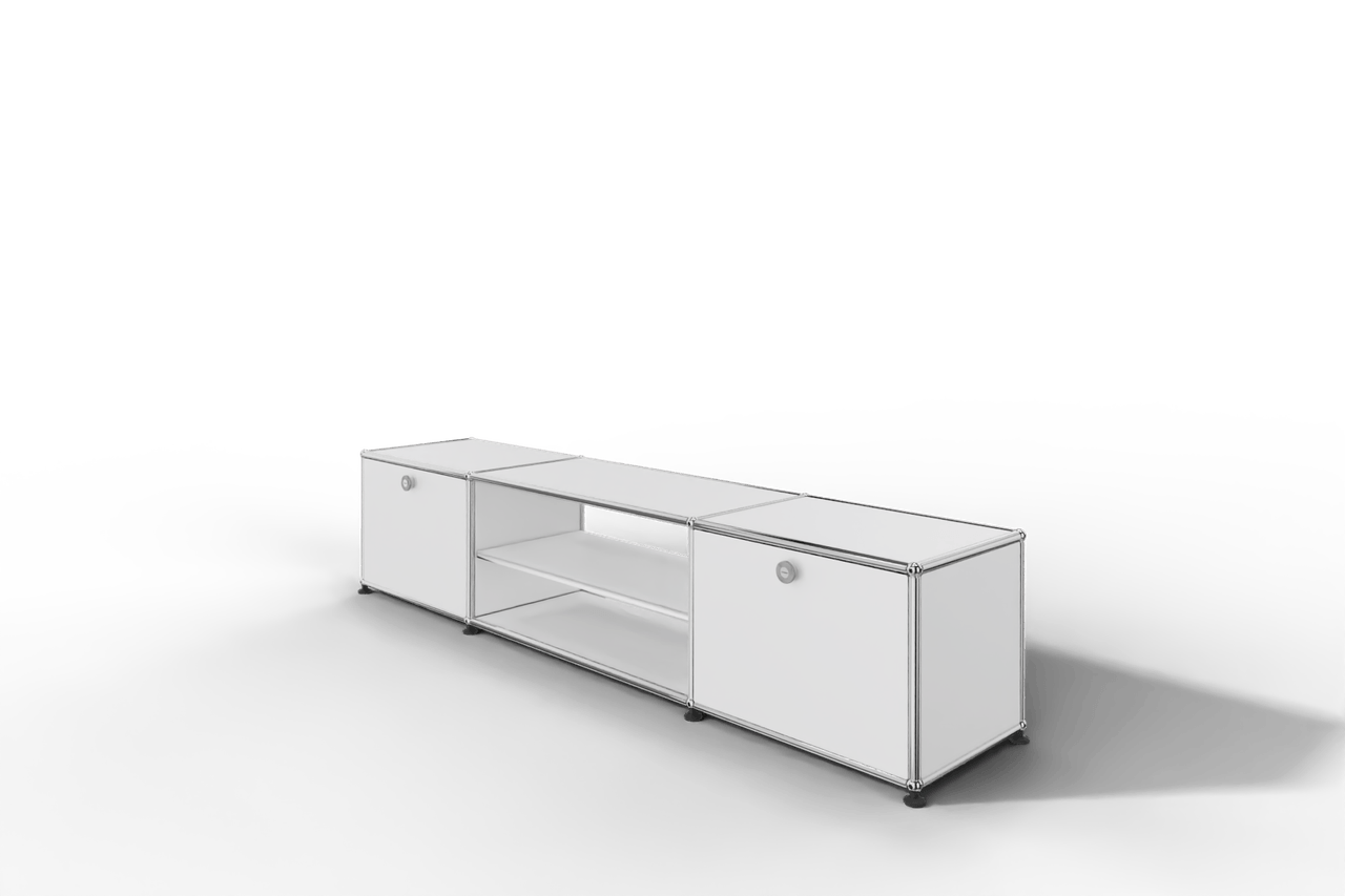 USM Haller TV-Lowboard mit Mittelteil und Zwischentablar Produktbild