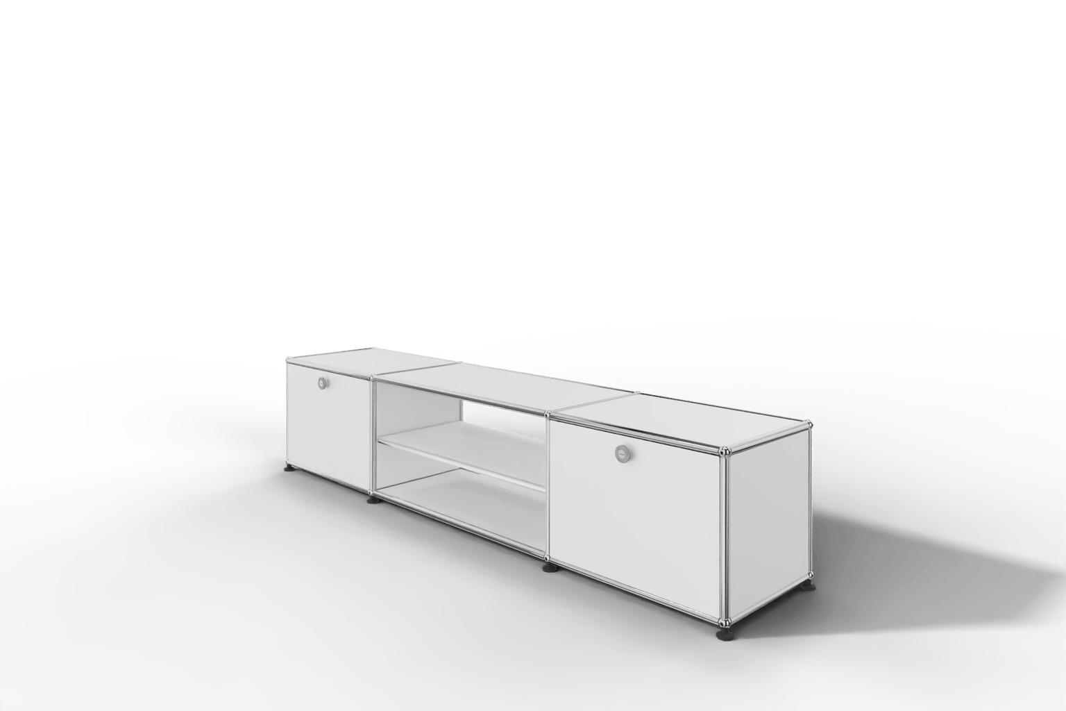USM Haller TV-Lowboard mit Mittelteil und Zwischentablar Produktbild