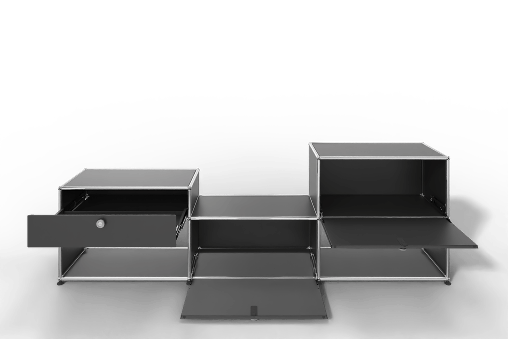 USM Haller Sideboard, 2 Klapptüren und 1 Schubkasten Produktbild