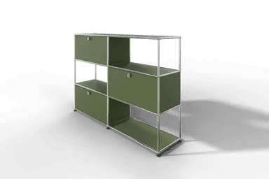 USM Haller Highboard/Raumteiler, 3 offene Elemente, 3 Klapptüren Produktbild