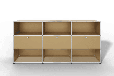 USM Haller Highboard mit 3 Klapptüren und 6 offenen Fächern Produktbild