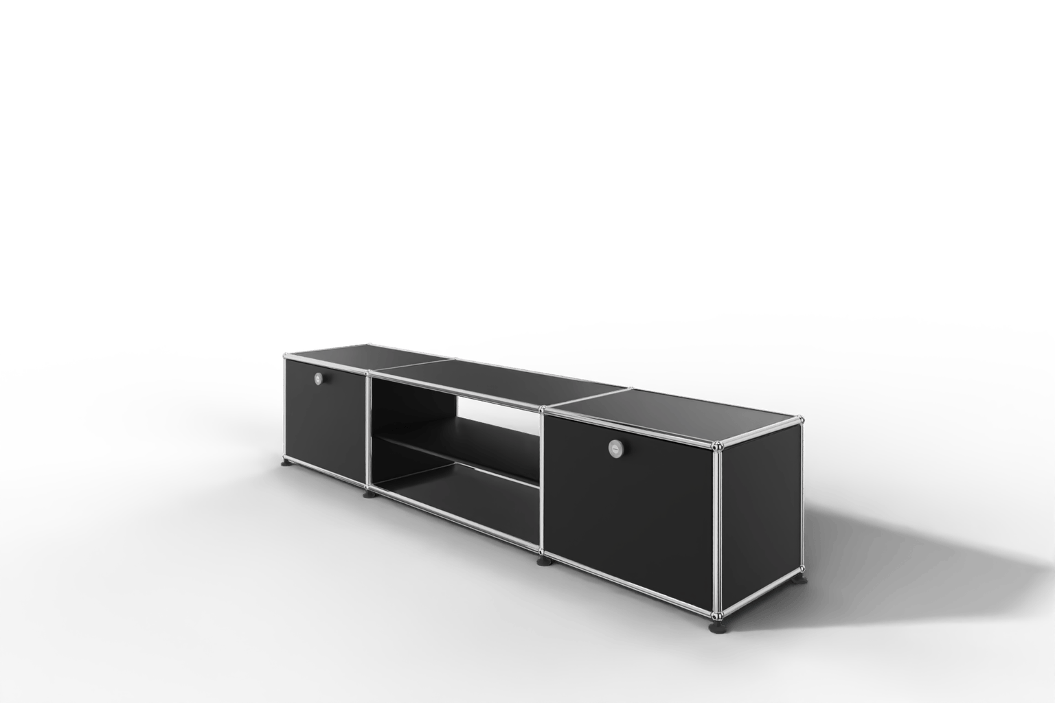 USM Haller TV-Lowboard mit Mittelteil und Zwischentablar Produktbild