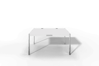 USM Haller Tisch Plus,Tiefe 1000 mm, Oberfläche MDF reinweiss Produktbild