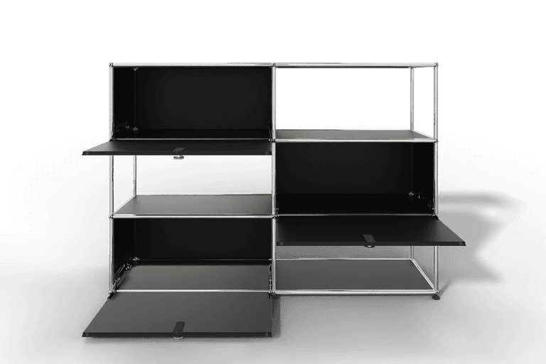 USM Haller Highboard/Raumteiler, 3 offene Elemente, 3 Klapptüren Produktbild