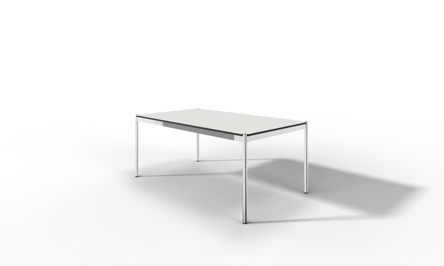 USM Haller Tisch, Tiefe 1000 mm, in Fenix, aus 3 Farben wählbar, Tischlänge wählbar Produktbild