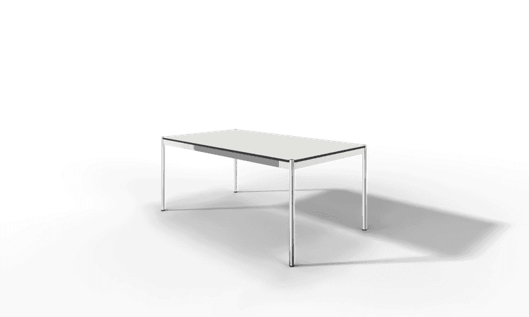 USM Haller Tisch, Tiefe 1000 mm, in Fenix, aus 3 Farben wählbar, Tischlänge wählbar Produktbild