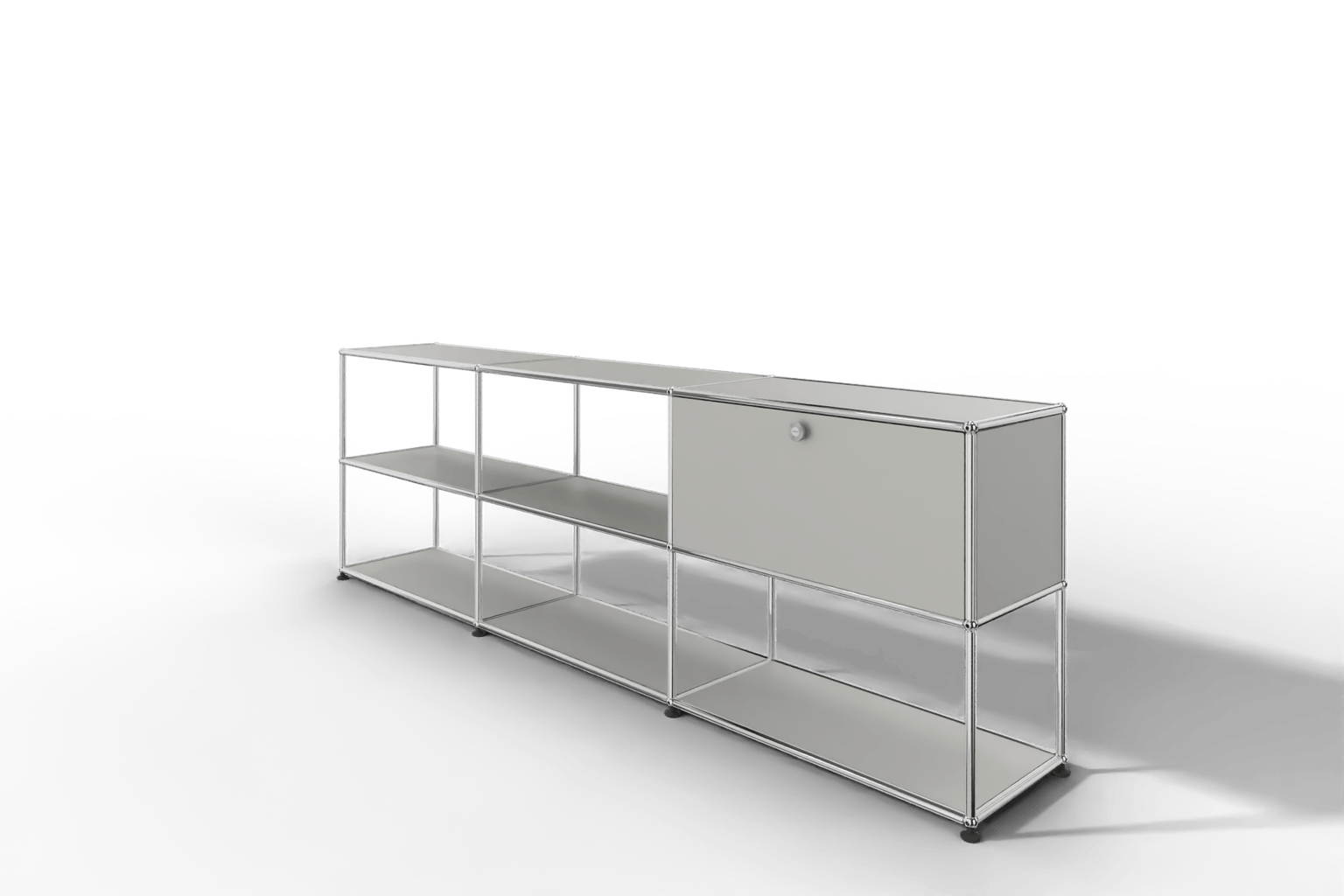 USM Haller Sideboard offen mit einer Klapptüre Produktbild