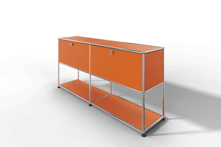 USM Haller Sideboard, 2 Klapptüren, untere Ebene offen Produktbild