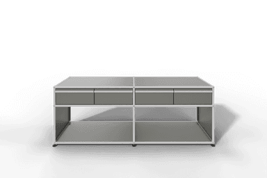 USM Haller Sideboard, mit 4 Schubladen A6 und 2 offenen Fächern. Tiefe 50 cm. Produktbild