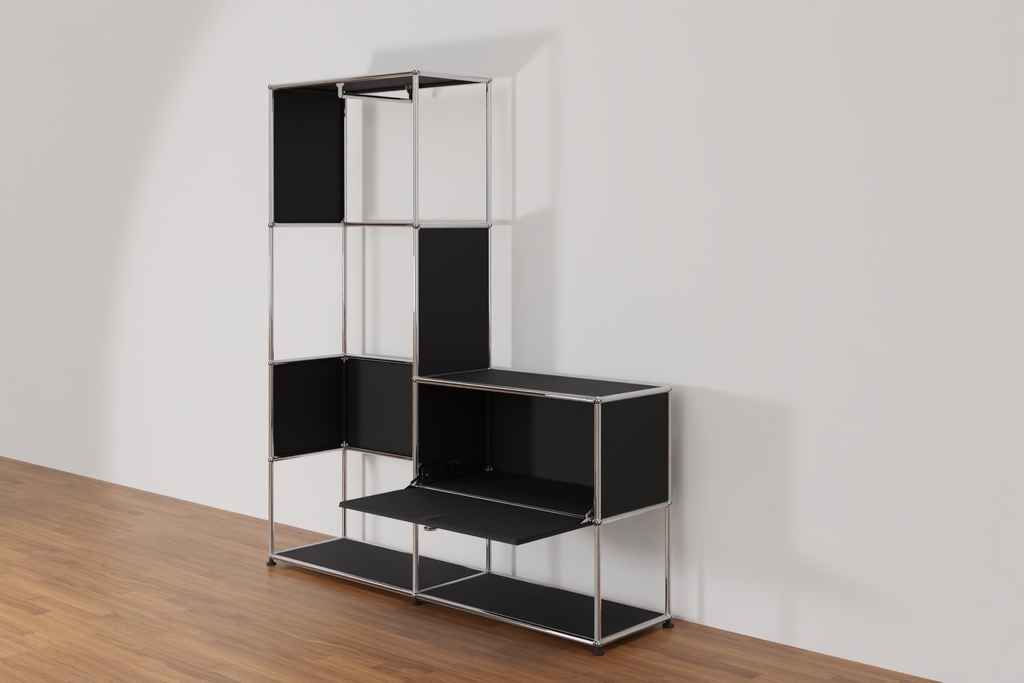 Original USM Haller Garderobe, 30-graphitschwarz Produktbild