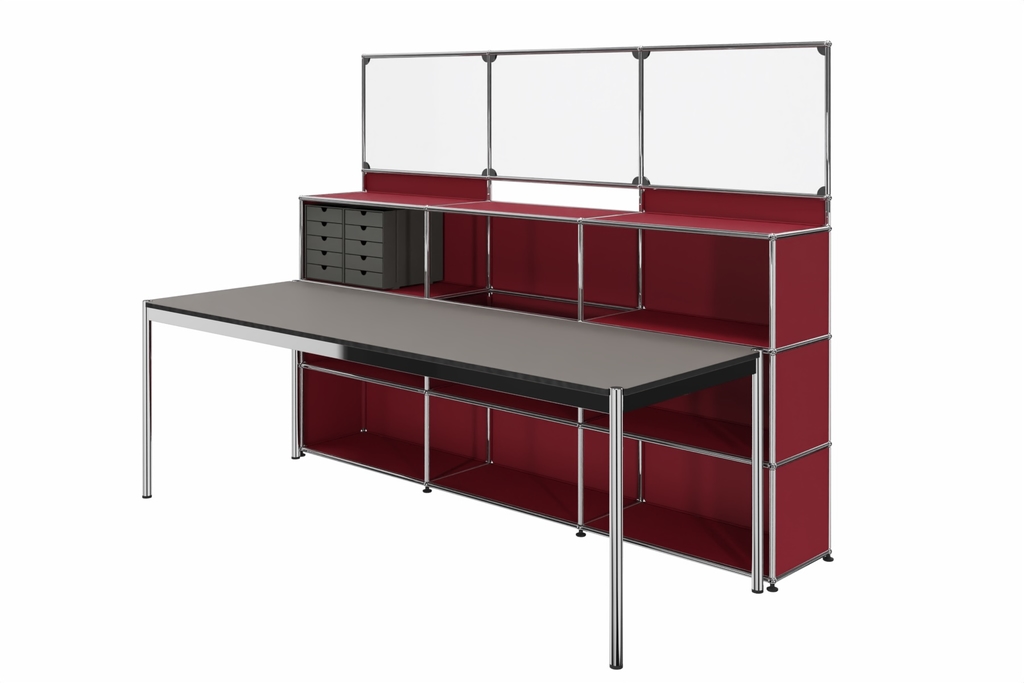 USM Haller Theke mit Spuckschutz V4 Produktbild